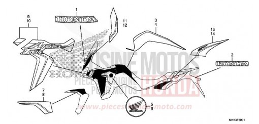 MARKE/STREIFEN (2) CRF1000DJ de 2018